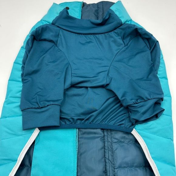 NWT!! Furhaven Dog Coat Water-Repellent Pro-Fit Active Jacket, Aquamarine, Large - Picture 6 of 14